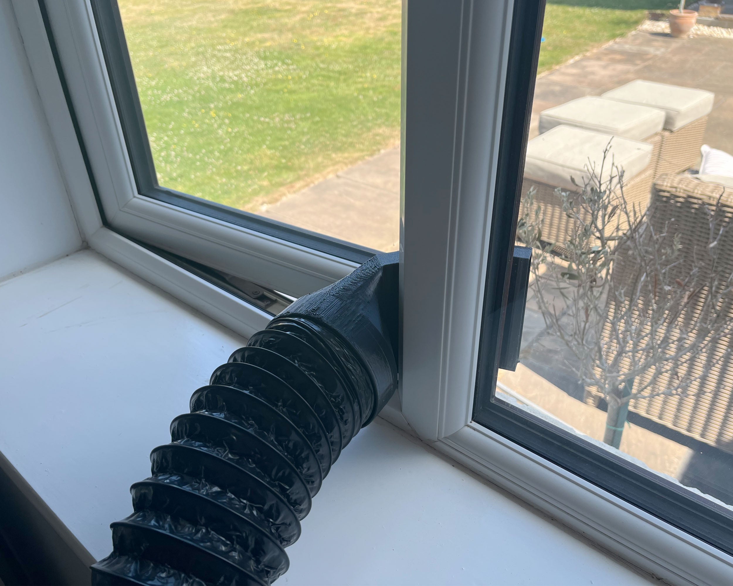 High Flow Portable Air Con Window Vent Adapter Connector