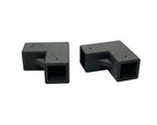 Plastic 2-Way Corner Joint for Square Tube & Box Section | 10mm to 76mm