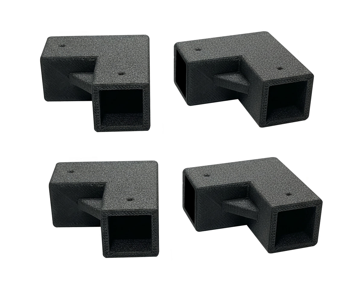Plastic 90-Degree Corner Joint for Square Tube & Box | 10mm to 40mm ...