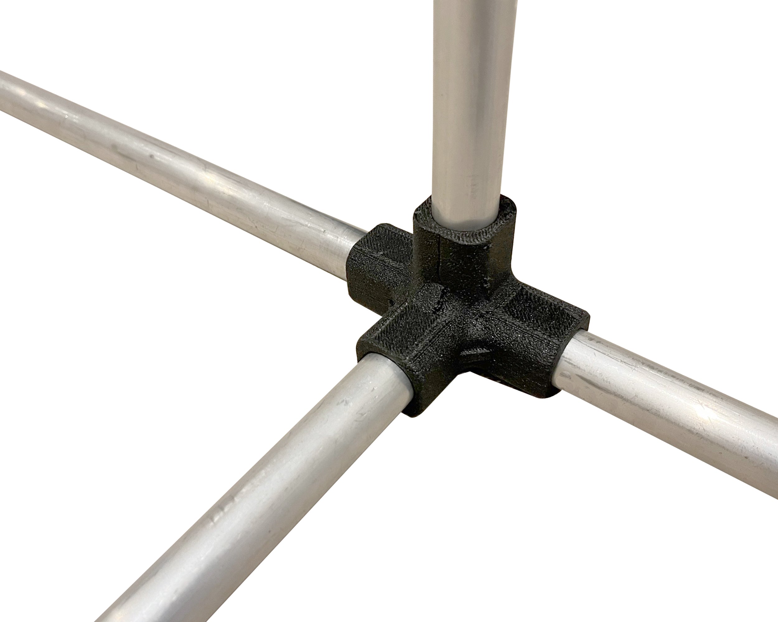 4-Way | Plastic Joint for Round Tube & Pipe | 10mm to 40mm