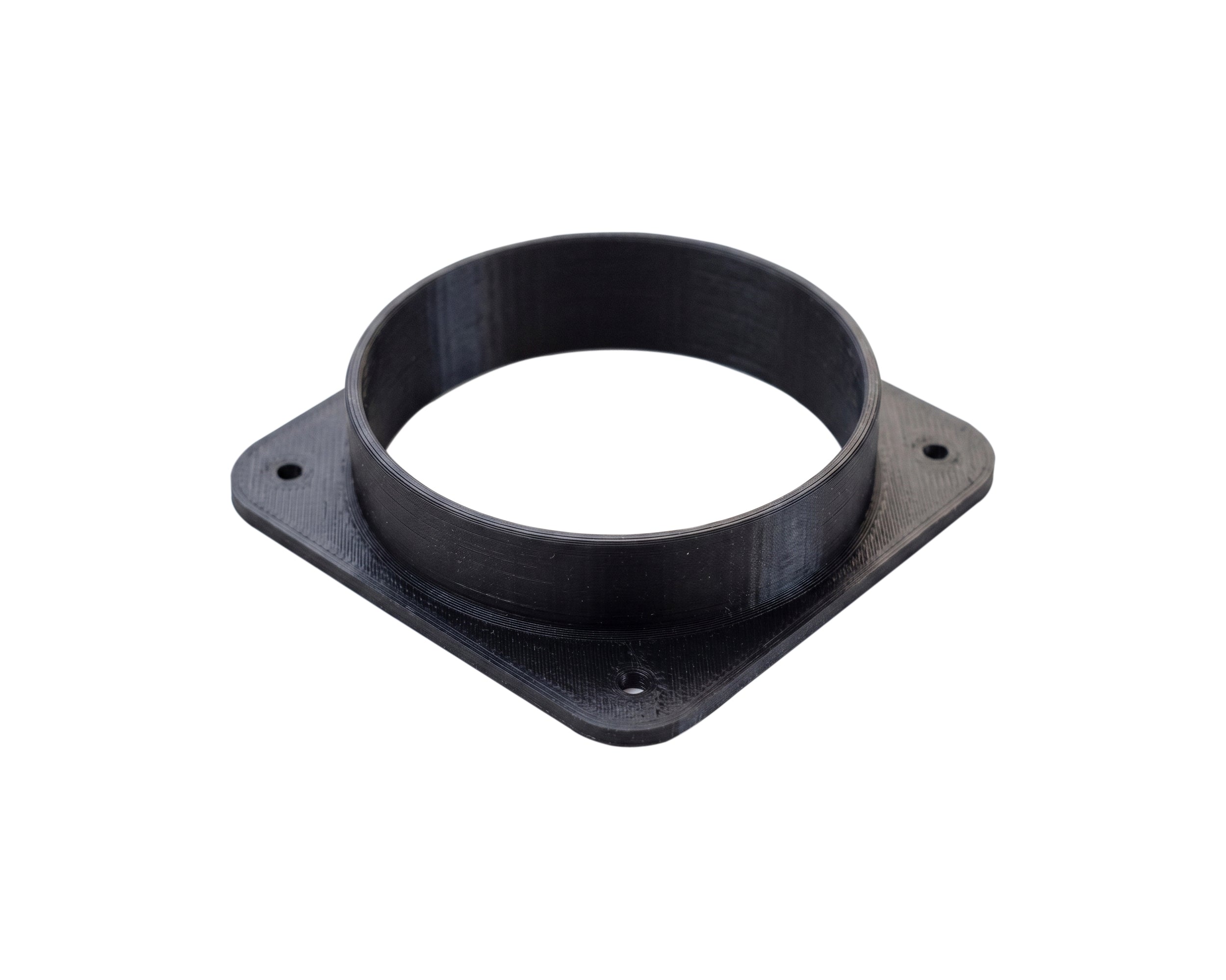 Plastic Air Vent Flange & Round Duct Adapter | Made to Measure (10mm to 150mm)