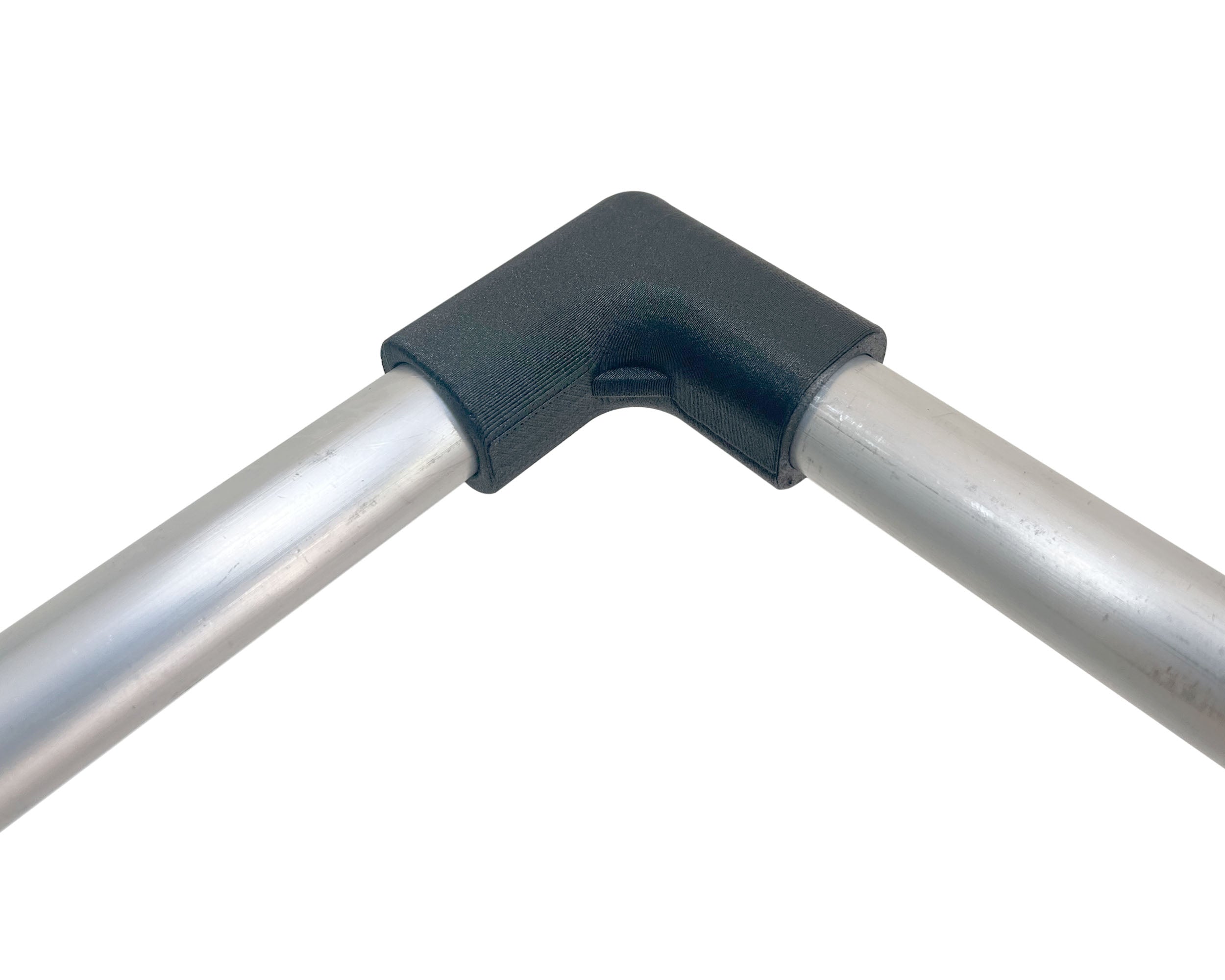 black plastic tube connector corner for pipe