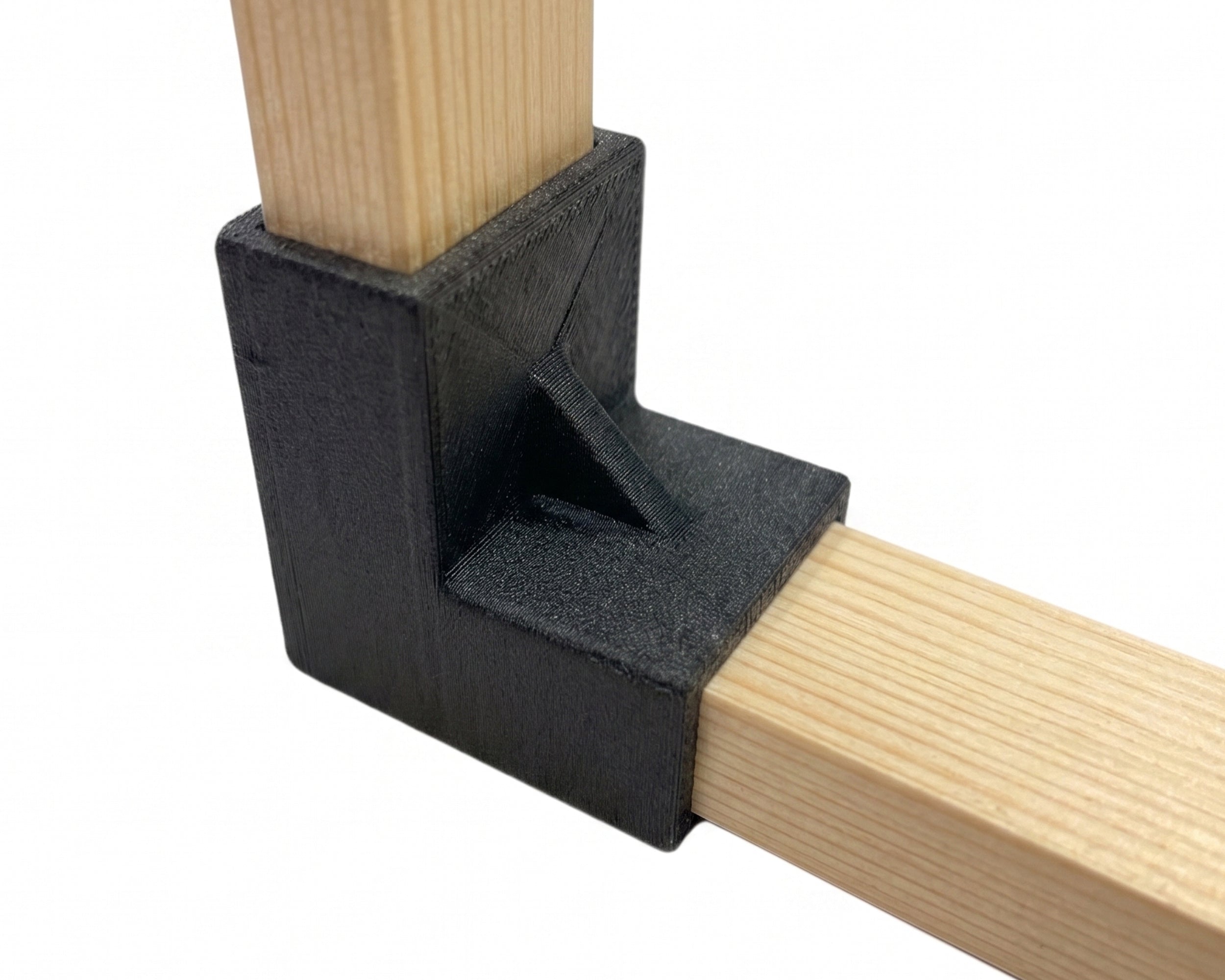 2-Way | Plastic Corner Joint for Rectangular Tube & Wooden Batons | Various Sizes