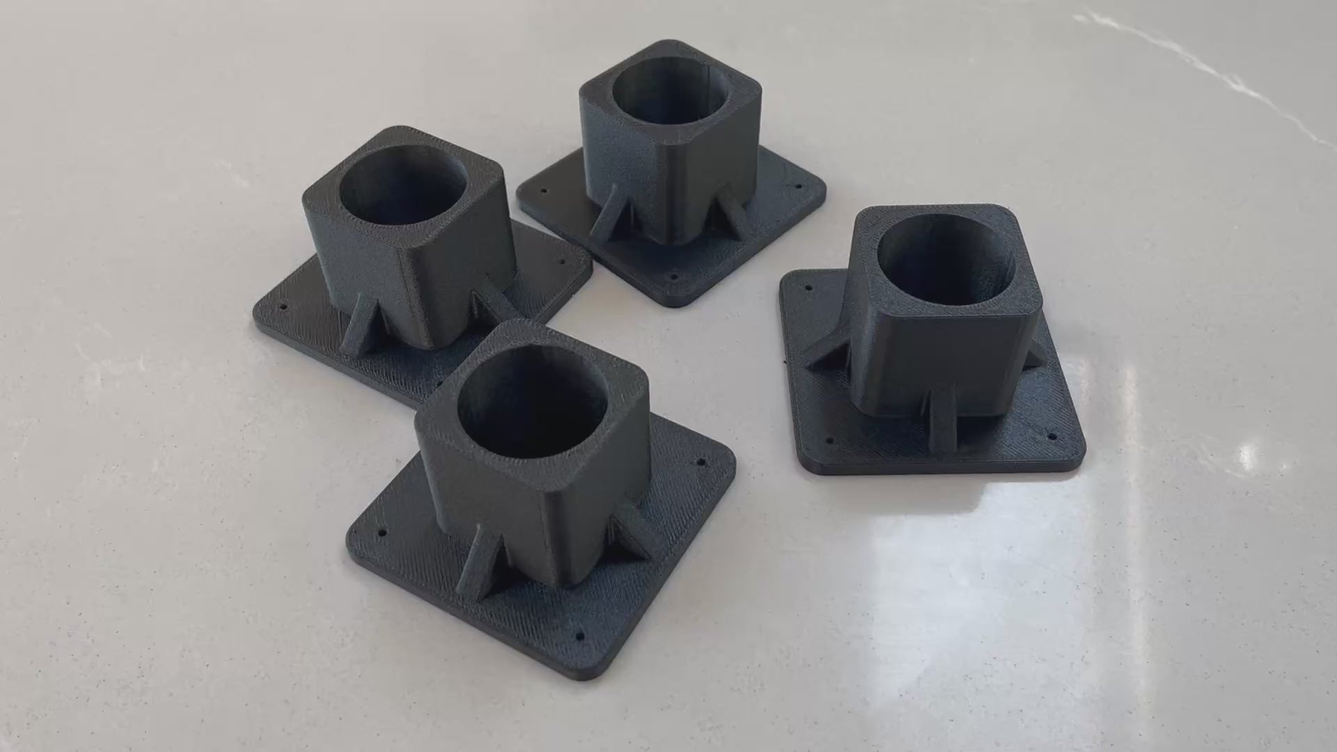 Plastic Mounting Plate & Tube Base Plate | 2-PACK | Pipe Flange