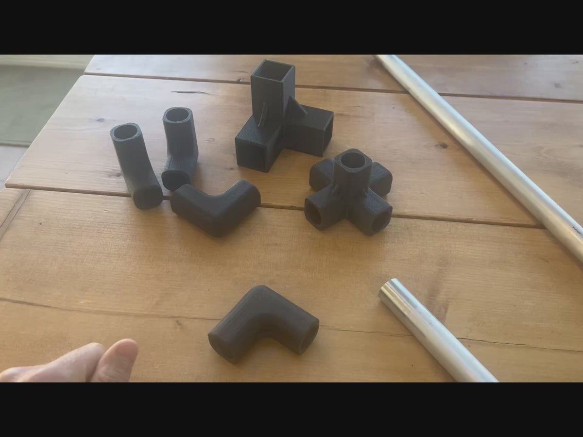 5-Way | Plastic Joint for Round Tube & Pipe | 10mm to 50mm