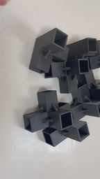 3-Way Corner Connector for Square Tube & Box Section | Heavy-Duty Plastic | 10mm-50mm